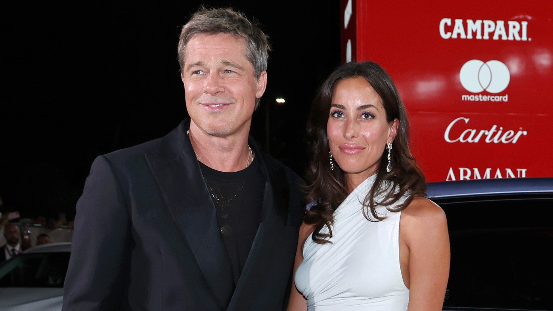 Brad Pitt Makes Red Carpet Debut With Girlfriend Ines De Ramon at Venice Film Festival